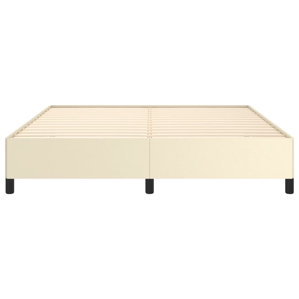 Cadre de lit sans matelas crème 180x200 cm similicuir - XIOS