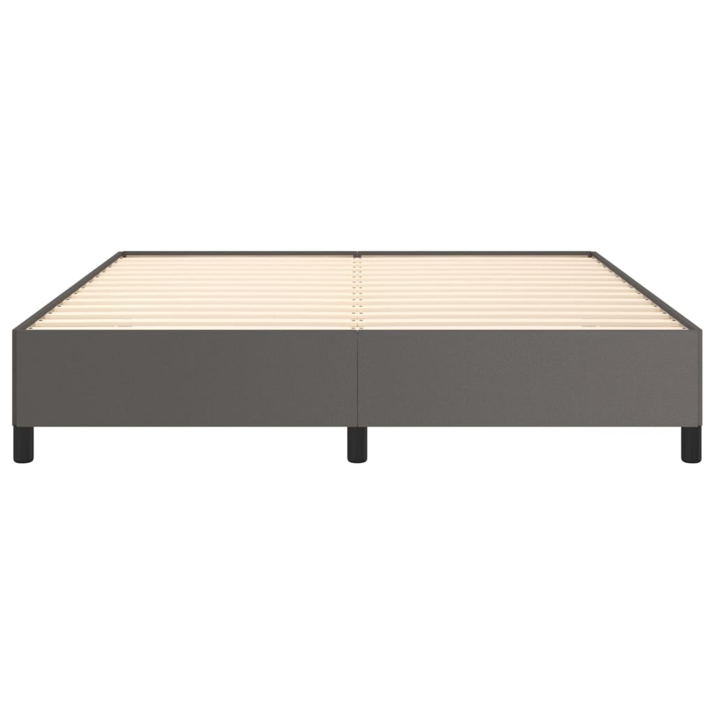 Cadre de lit sans matelas gris 180x200 cm similicuir - XIOS