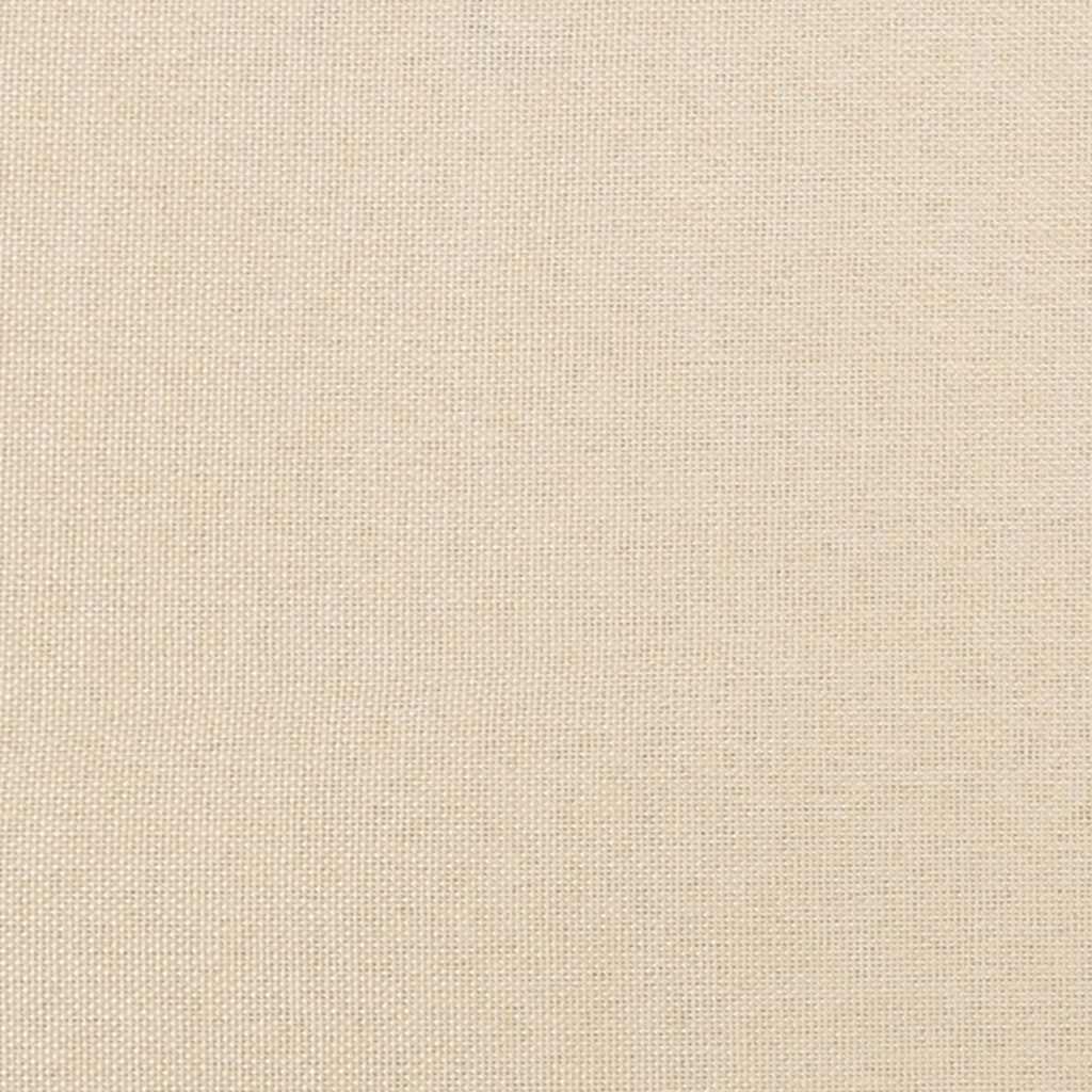 Cadre de lit avec tête de lit sans matelas crème 90x190cm tissu - XIOS