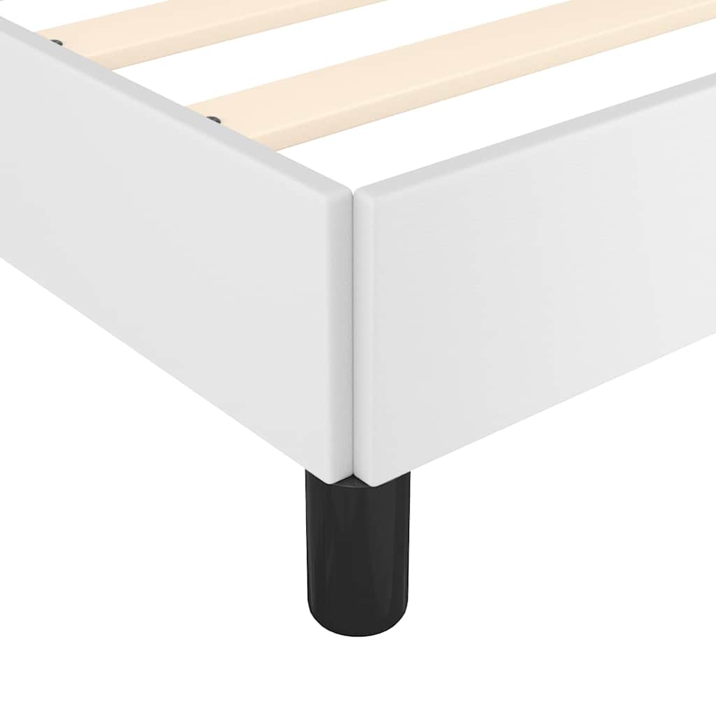 Cadre de lit avec tête de lit sans matelas blanc 120x200 cm - XIOS