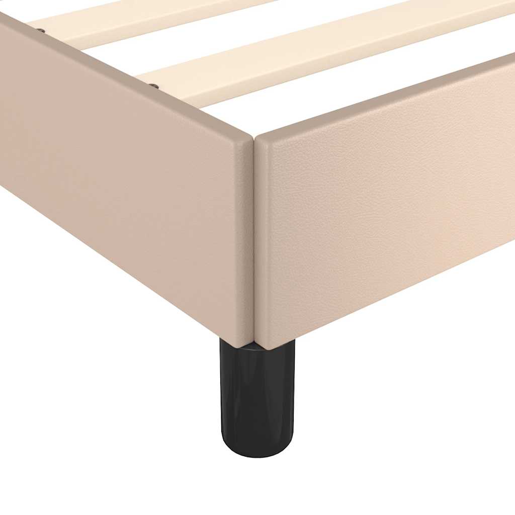 Cadre de lit avec tête de lit sans matelas cappuccino 120x200cm - XIOS