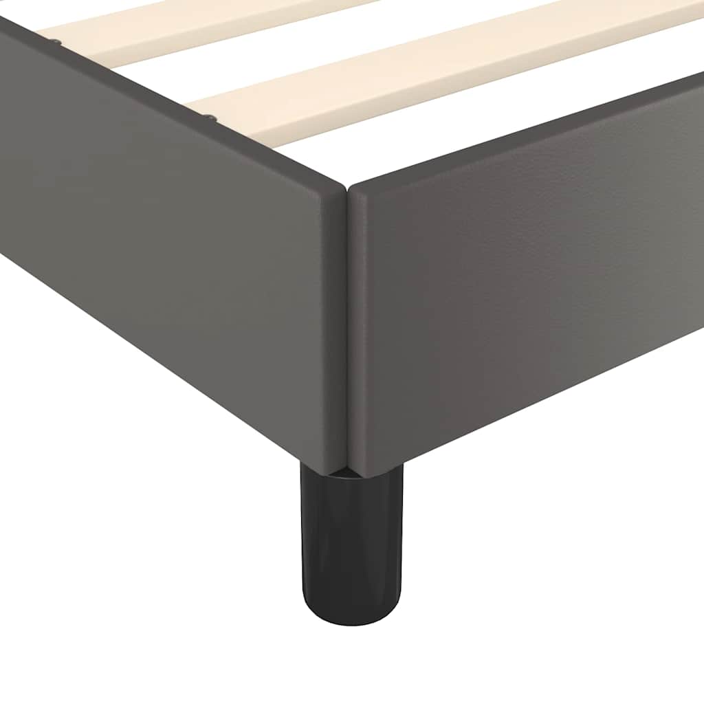 Cadre de lit avec tête de lit sans matelas gris 160x200 cm - XIOS