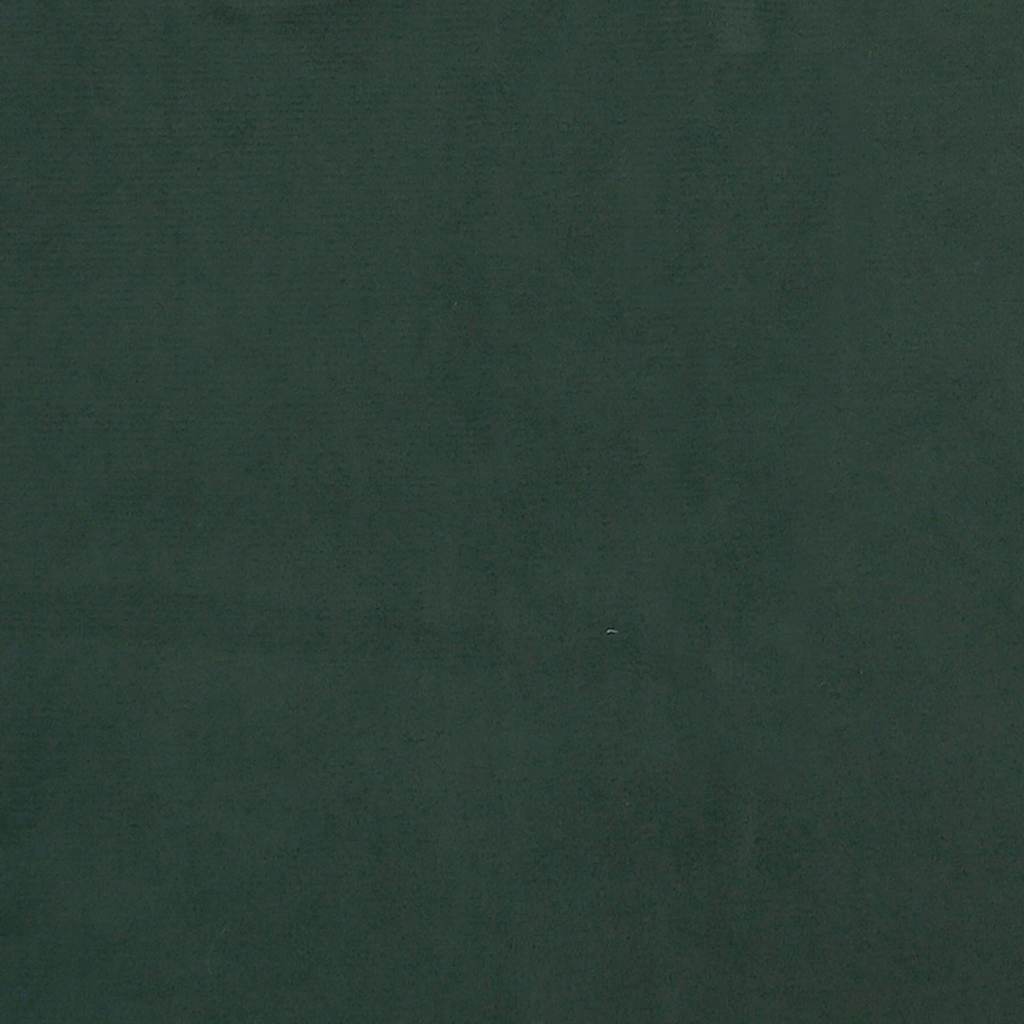 Cadre de lit sans matelas vert foncé 90x190 cm velours - XIOS