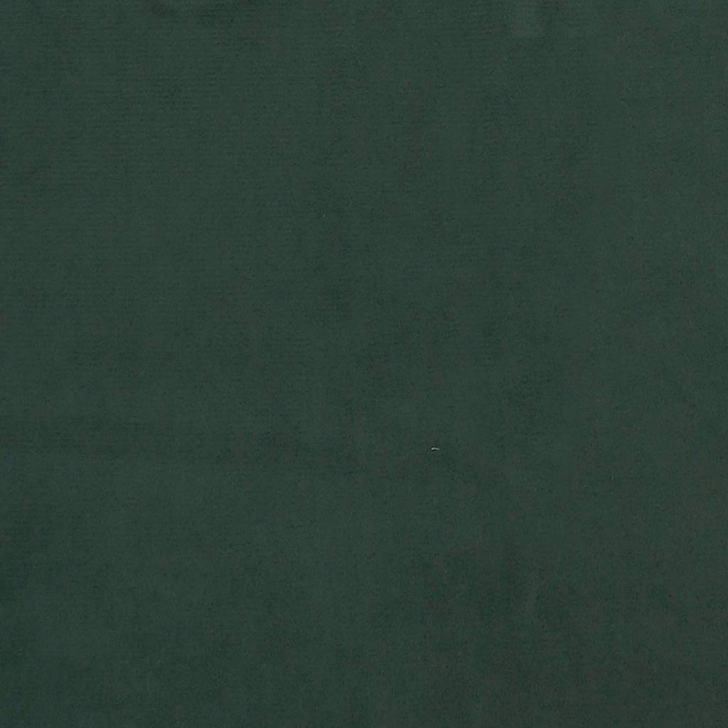 Cadre de lit sans matelas vert foncé 120x200 cm velours - XIOS