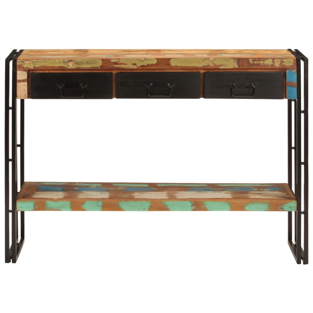 Table console 110x30x76 cm Bois massif de récupération - XIOS