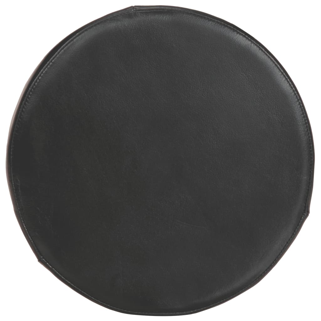 Tabourets de bar 2 pcs Cuir véritable et bois d'acacia solide - XIOS