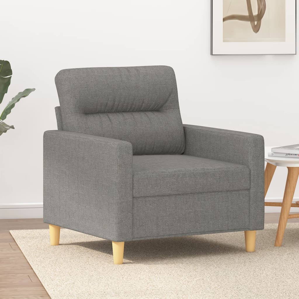 Fauteuil Gris foncé 60 cm Tissu - XIOS