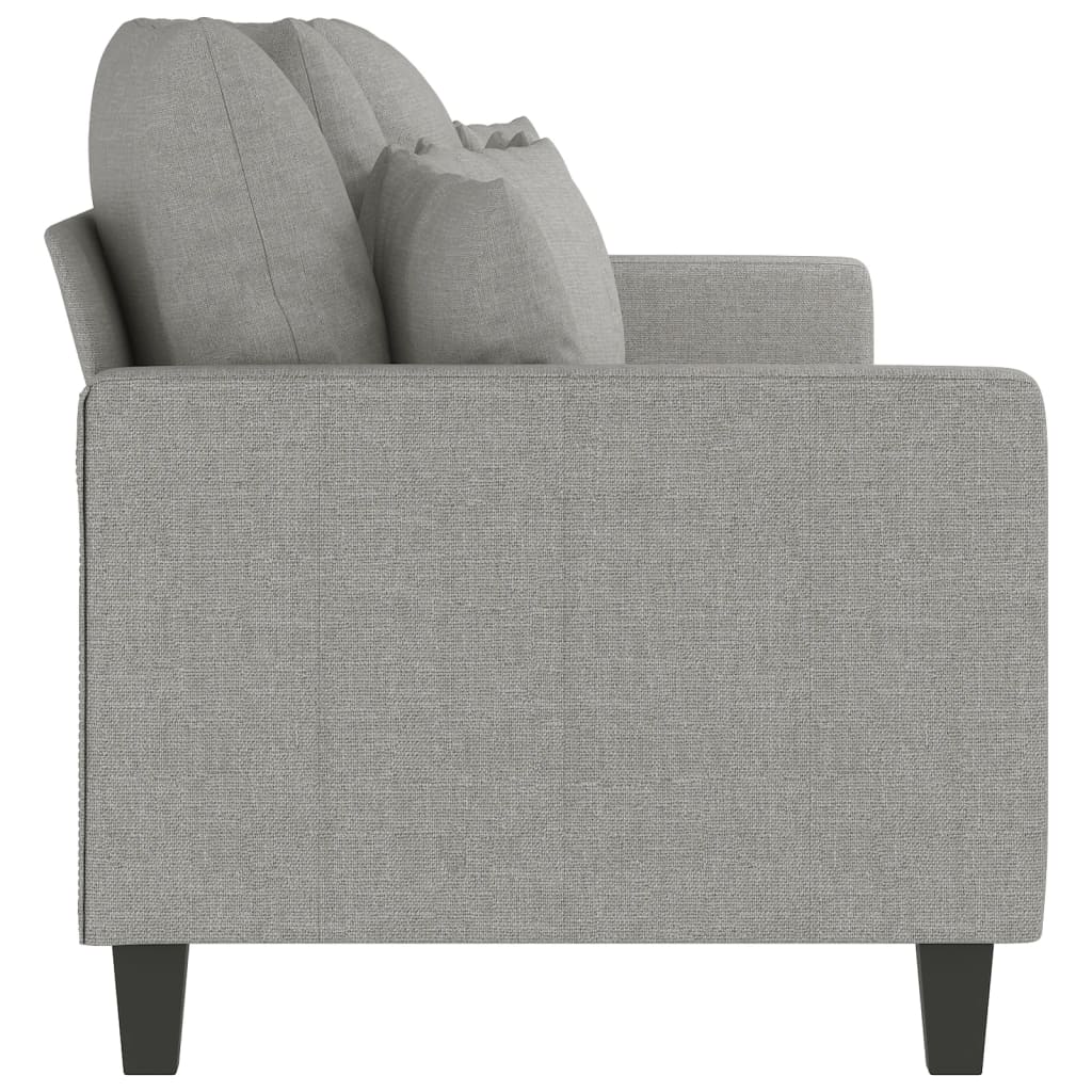 Canapé à 3 places Gris clair 210 cm Tissu - XIOS