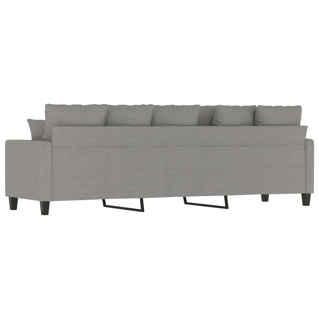 Canapé à 3 places Gris clair 210 cm Tissu - XIOS