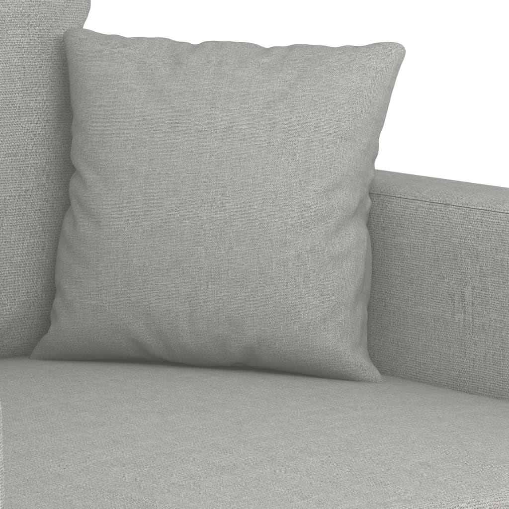 Canapé à 3 places Gris clair 210 cm Tissu - XIOS