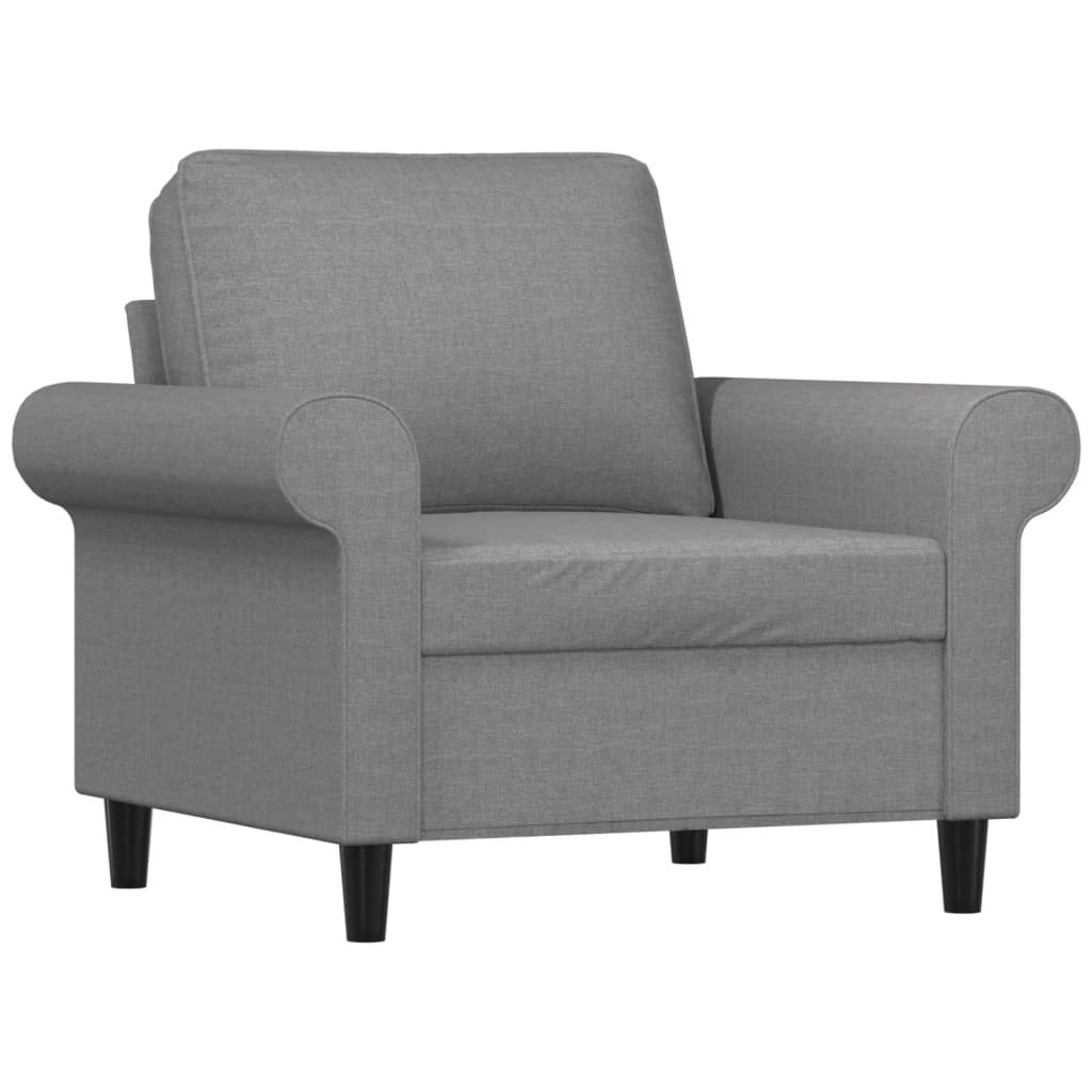 Chaise de canapé Gris clair 60 cm Tissu - XIOS