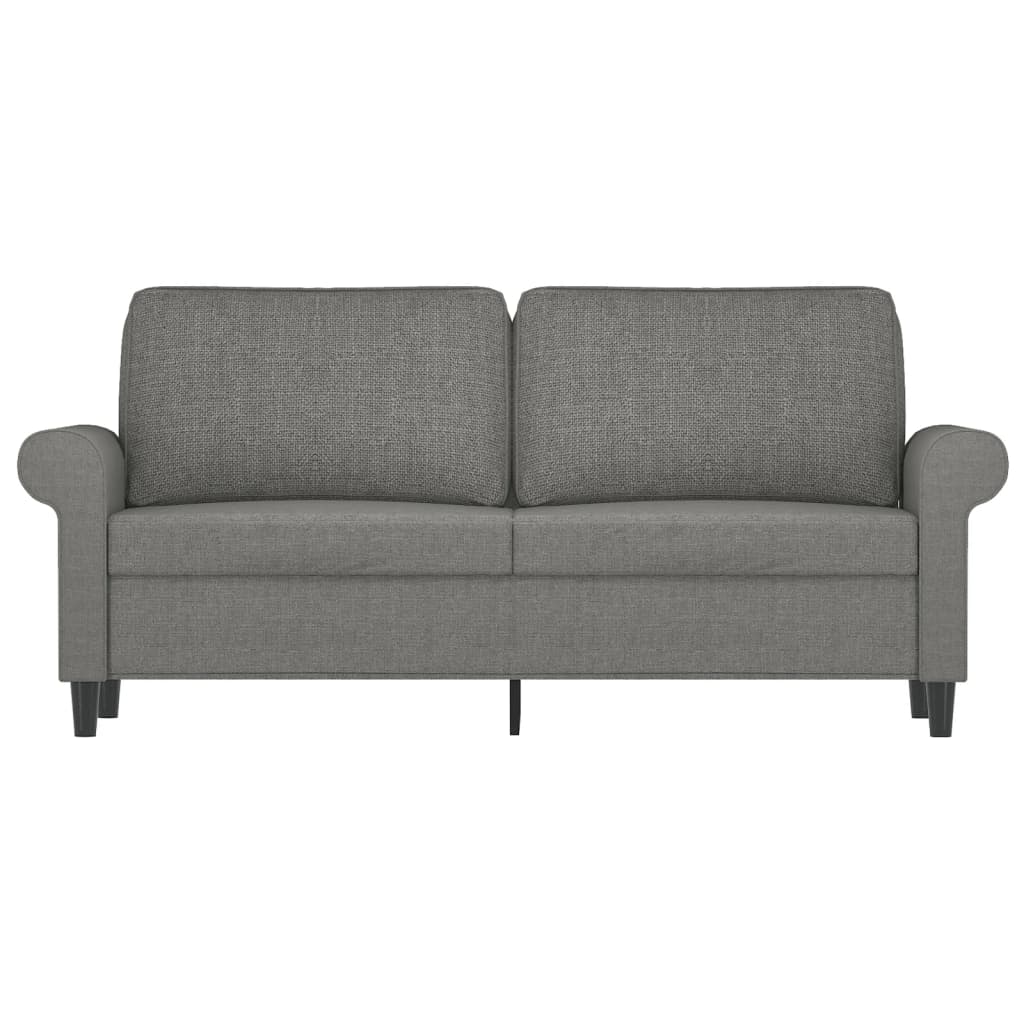 Canapé à 2 places Gris foncé 140 cm Tissu - XIOS