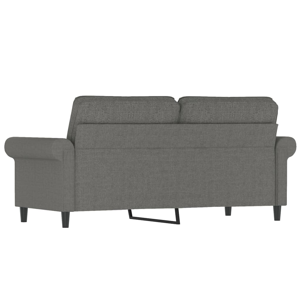 Canapé à 2 places Gris foncé 140 cm Tissu - XIOS