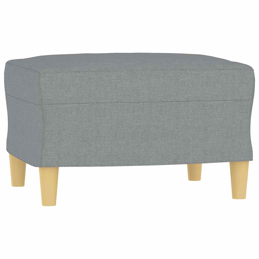 Repose-pied Gris clair 60x50x41 cm Tissu - XIOS