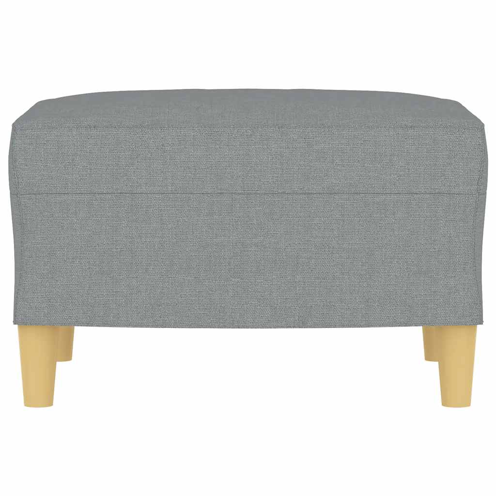 Repose-pied Gris clair 60x50x41 cm Tissu - XIOS