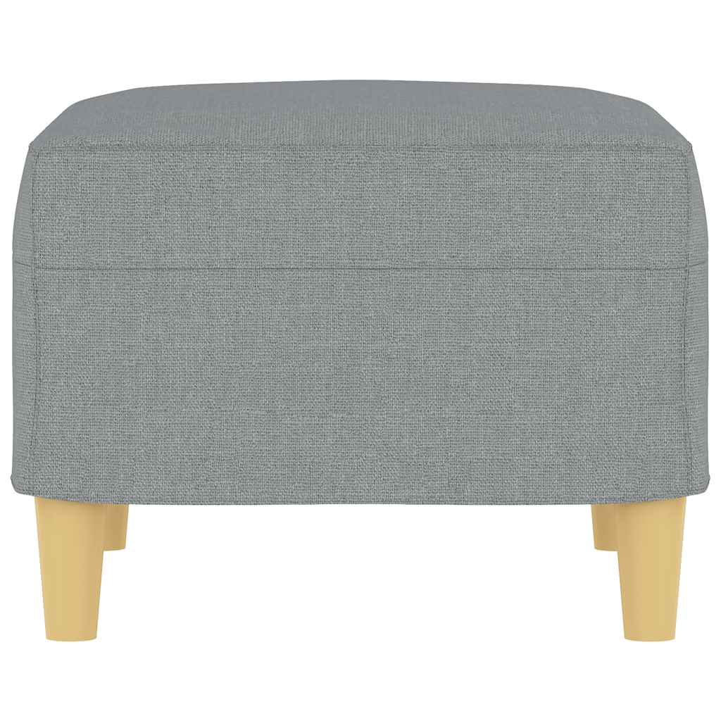 Repose-pied Gris clair 60x50x41 cm Tissu - XIOS