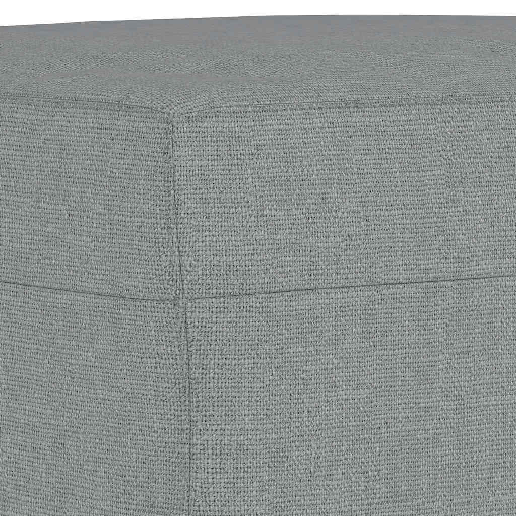 Repose-pied Gris clair 60x50x41 cm Tissu - XIOS
