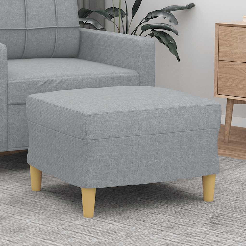 Repose-pied Gris clair 60x50x41 cm Tissu - XIOS