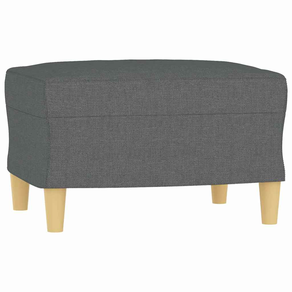 Repose-pied Gris foncé 60x50x41 cm Tissu - XIOS