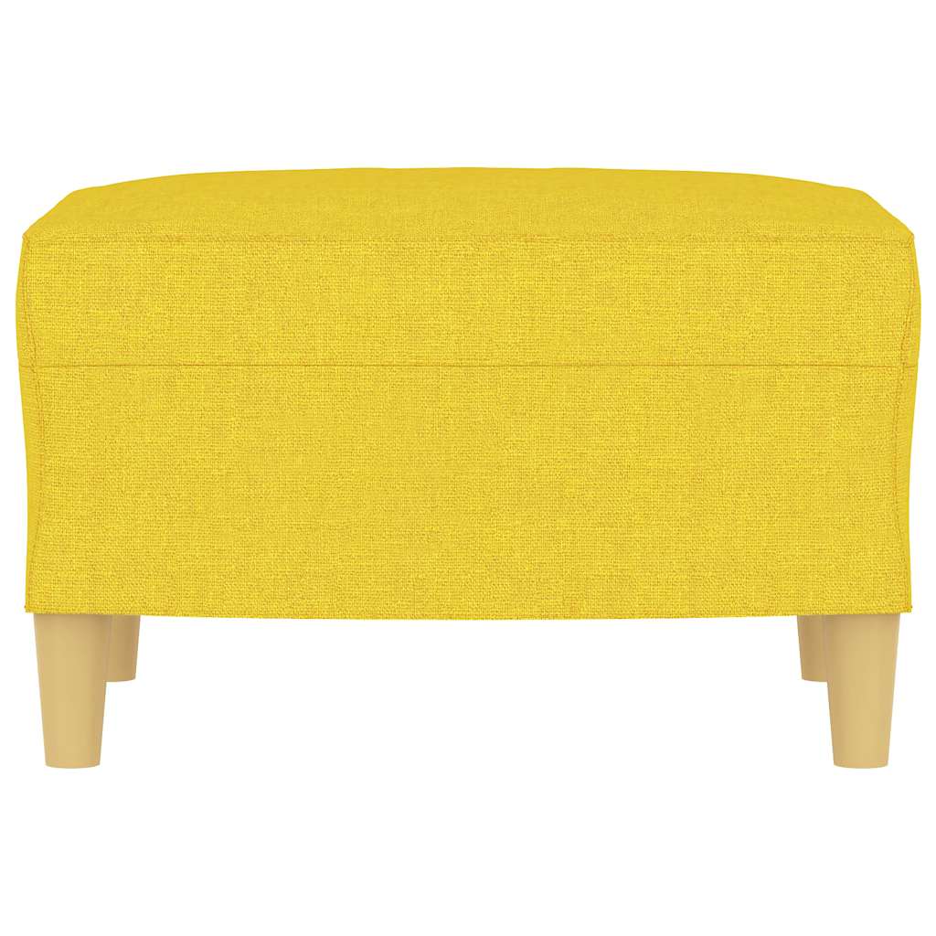 Repose-pied Jaune clair 60x50x41 cm Tissu - XIOS