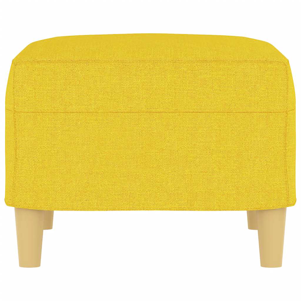 Repose-pied Jaune clair 60x50x41 cm Tissu - XIOS