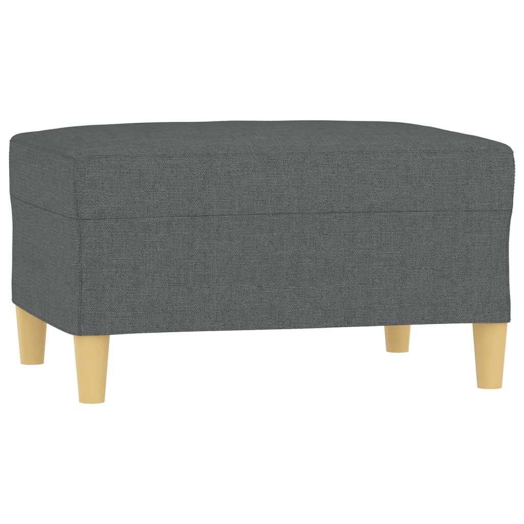 Repose-pied Gris foncé 70x55x41 cm Tissu - XIOS