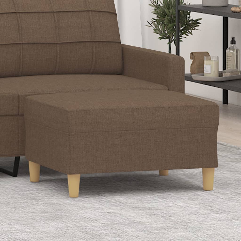 Repose-pied Marron 70x55x41 cm Tissu - XIOS