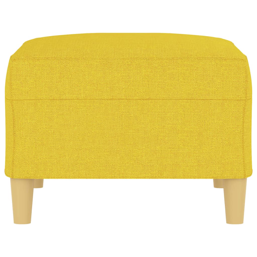 Repose-pied Jaune clair 70x55x41 cm Tissu - XIOS
