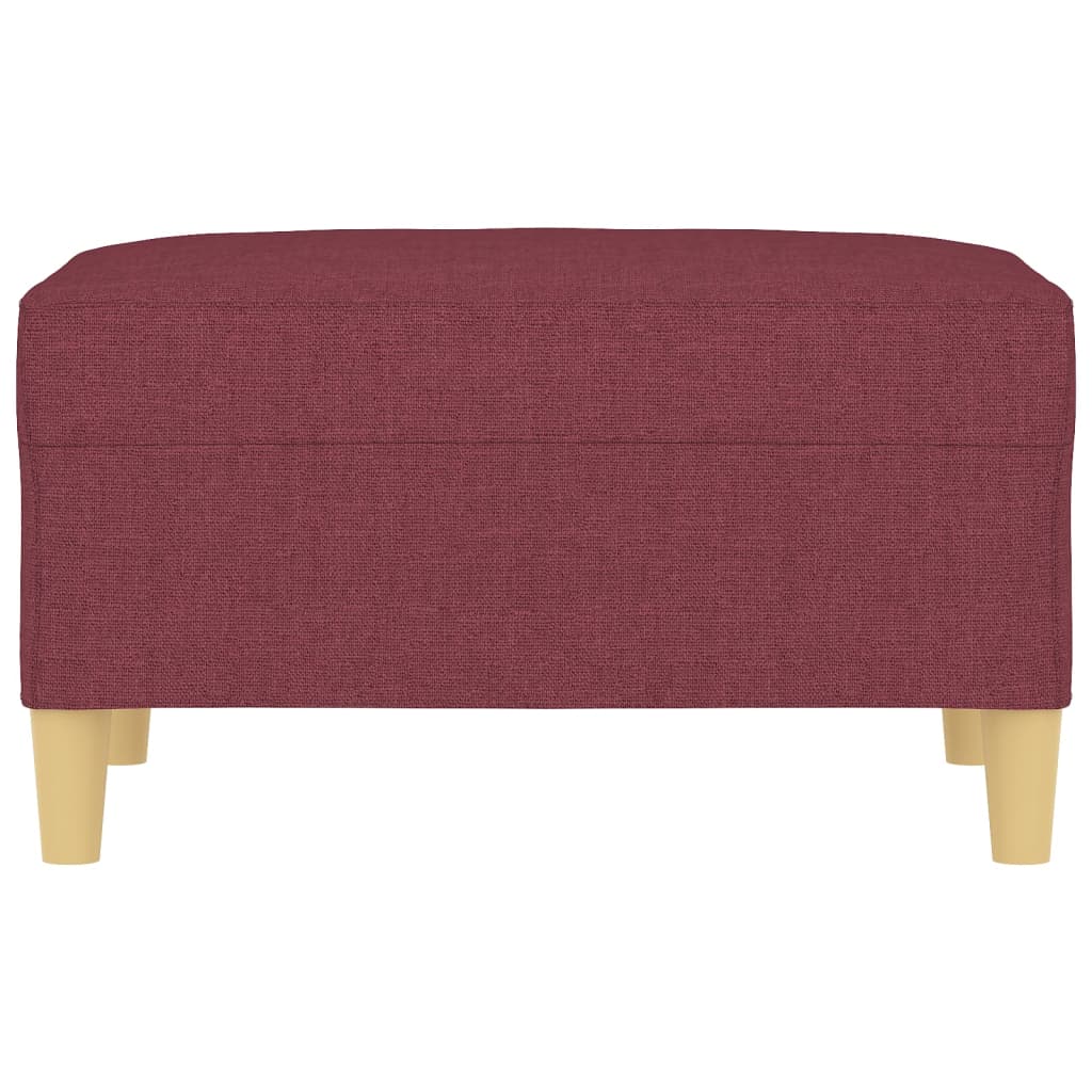 Repose-pied Rouge bordeaux 70x55x41 cm Tissu - XIOS