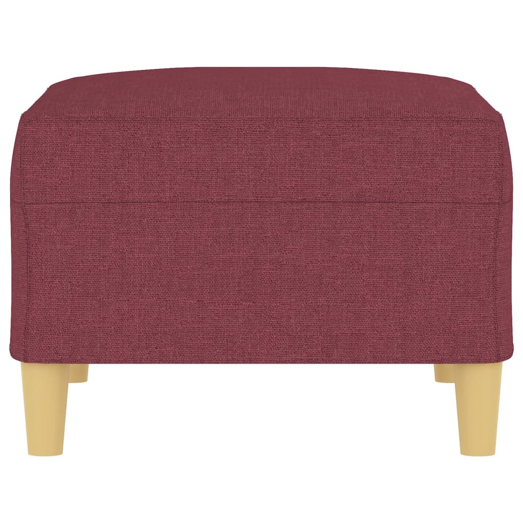 Repose-pied Rouge bordeaux 70x55x41 cm Tissu - XIOS