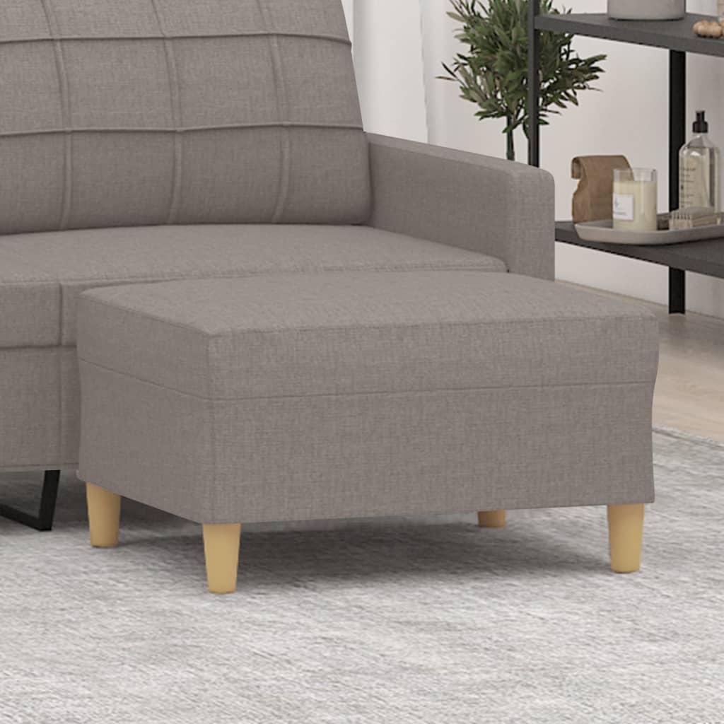 Repose-pied Taupe 70x55x41 cm Tissu - XIOS