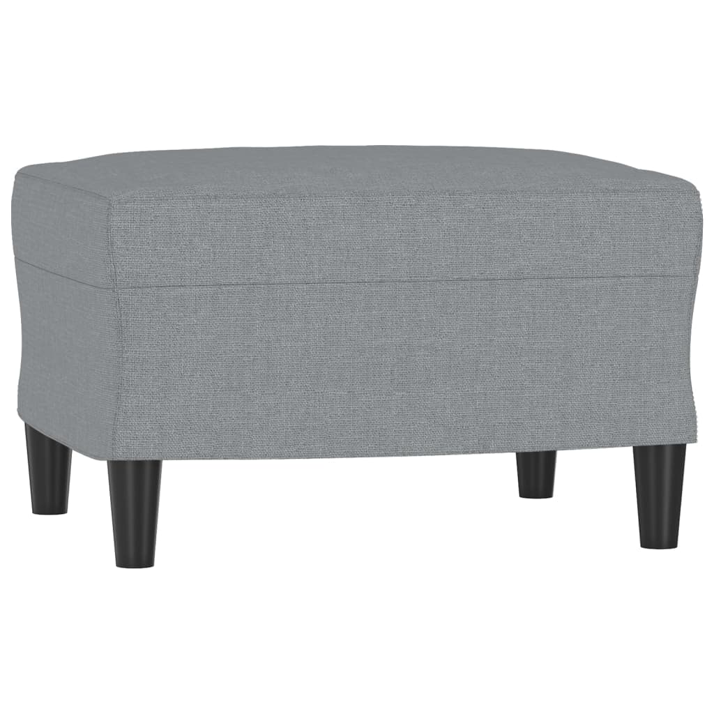 Repose-pied Gris clair 60x50x41 cm Tissu - XIOS
