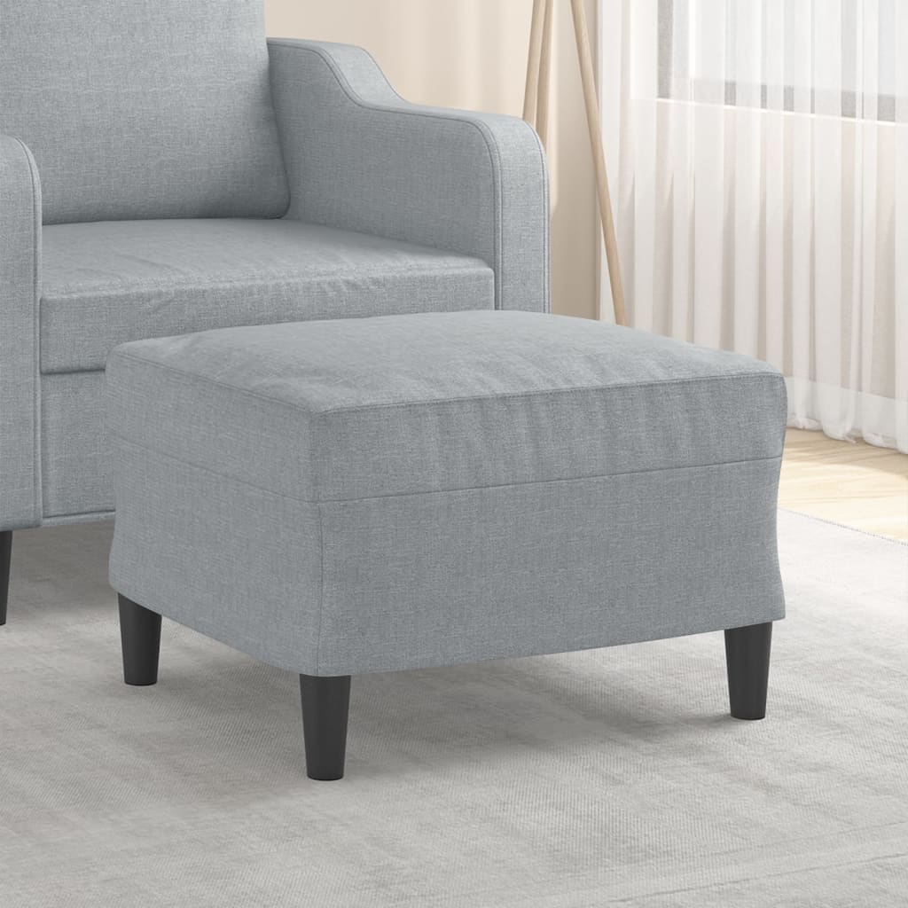 Repose-pied Gris clair 60x50x41 cm Tissu - XIOS