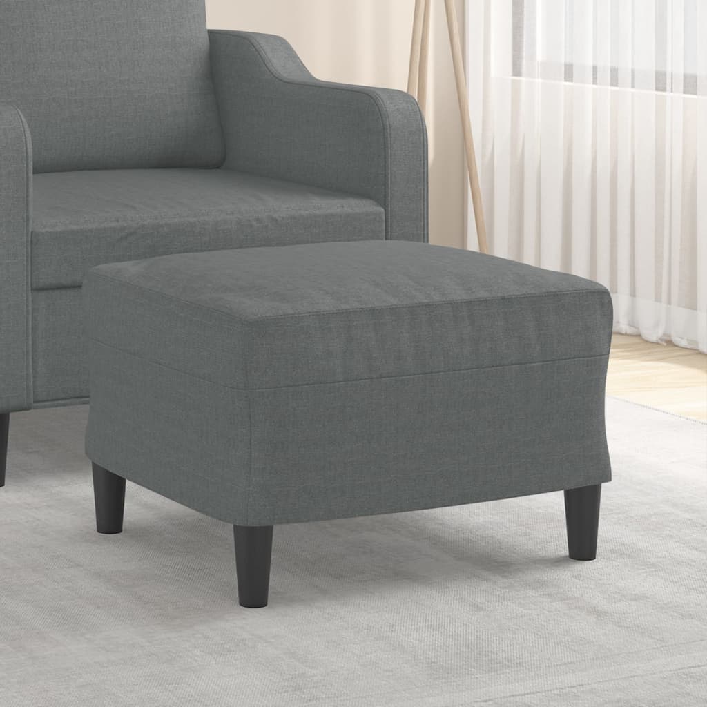Repose-pied Gris foncé 60x50x41 cm Tissu - XIOS