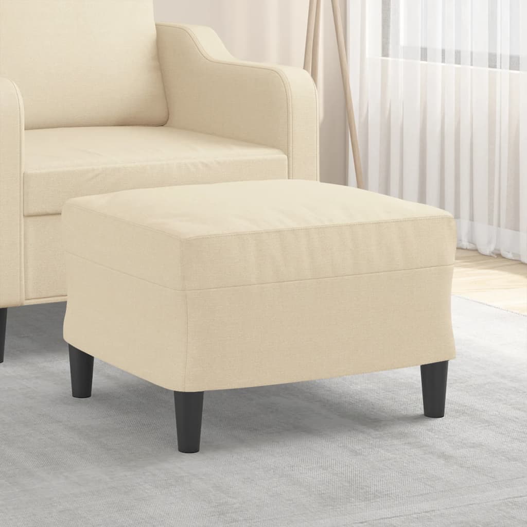 Repose-pied Crème 60x50x41 cm Tissu - XIOS