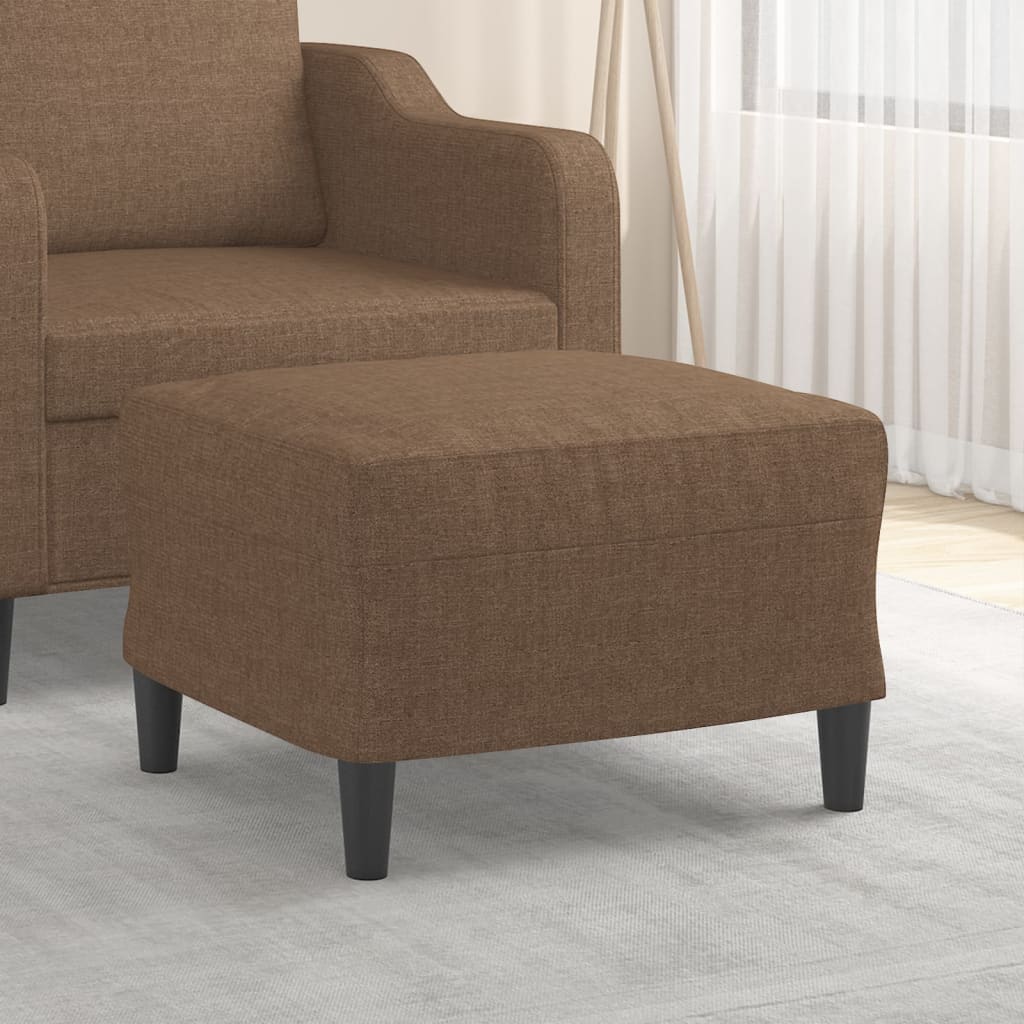 Repose-pied Marron 60x50x41 cm Tissu - XIOS
