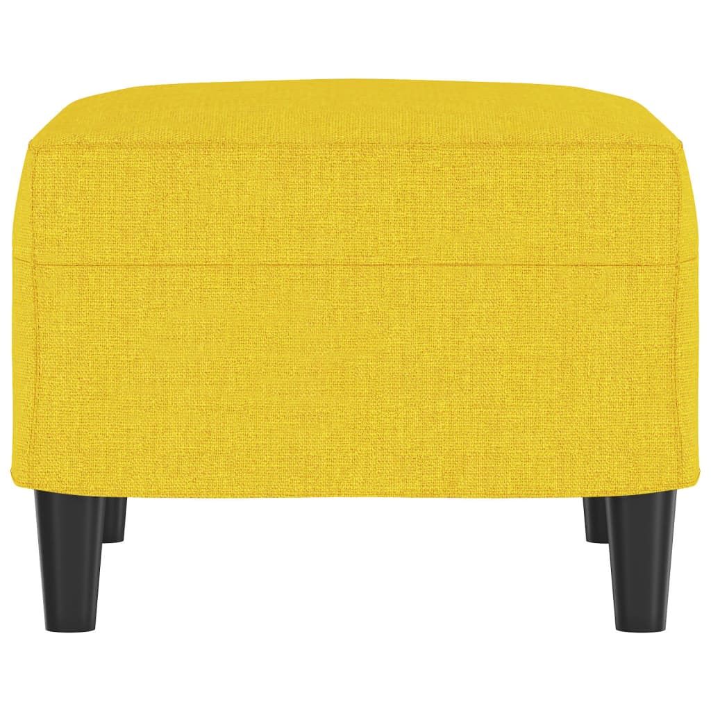 Repose-pied Jaune clair 60x50x41 cm Tissu - XIOS