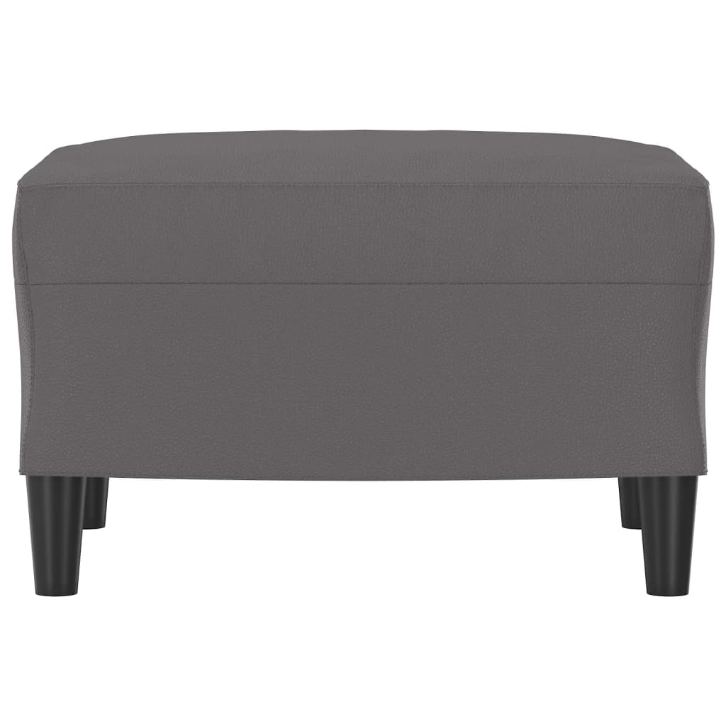Repose-pied Gris 60x50x41 cm Similicuir - XIOS