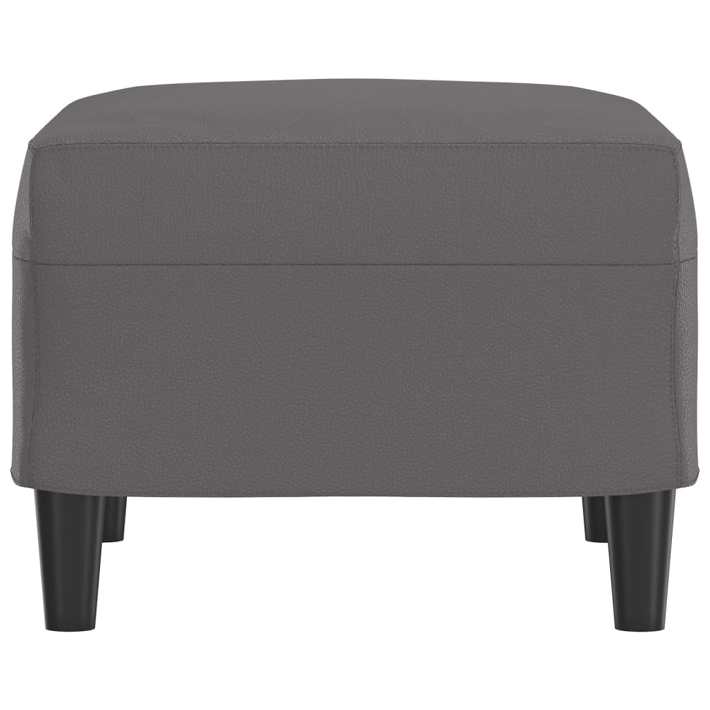 Repose-pied Gris 60x50x41 cm Similicuir - XIOS