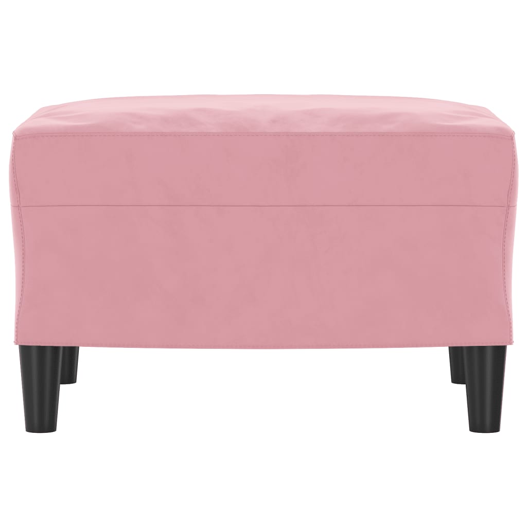 Repose-pied Rose 60x50x41 cm Velours - XIOS