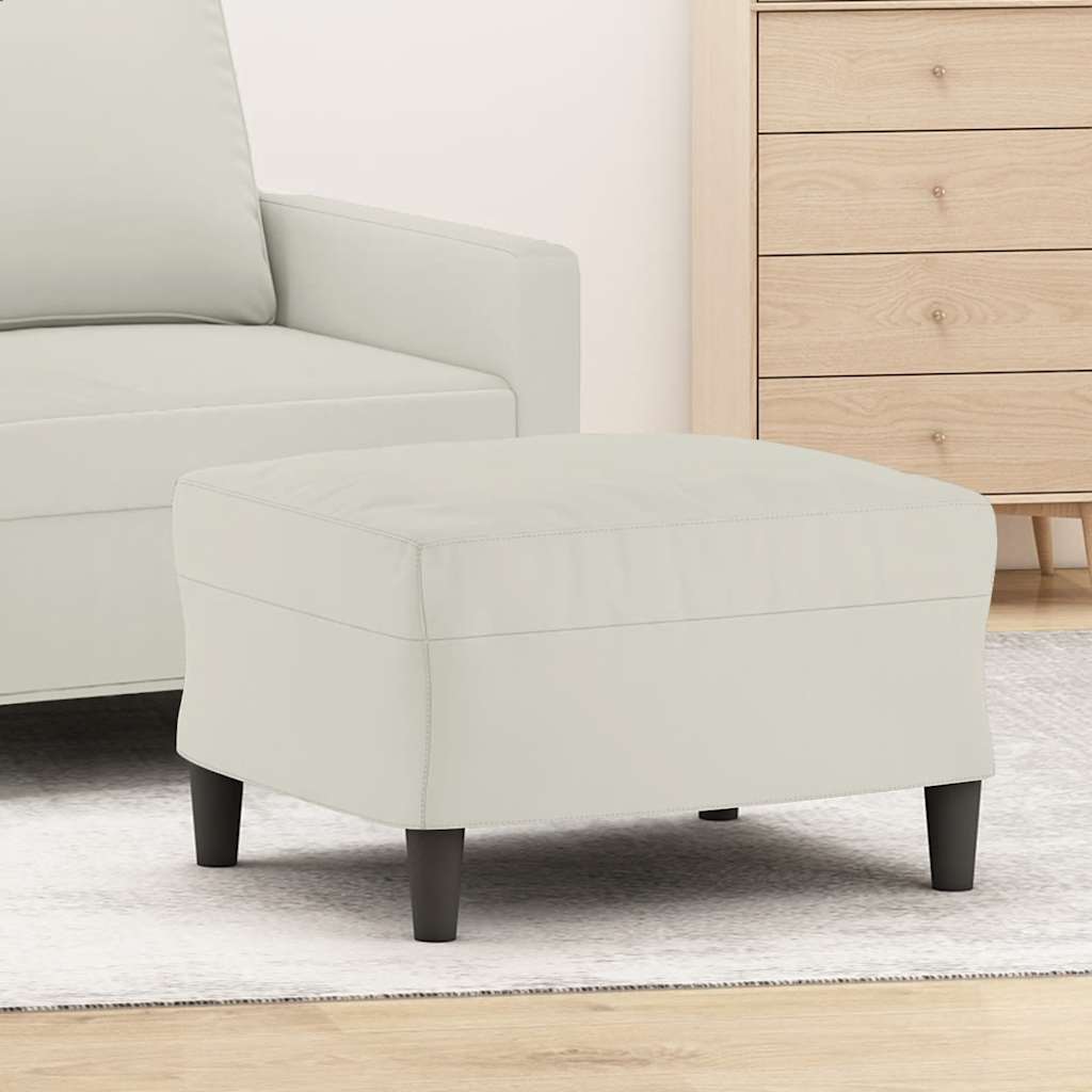 Repose-pied Crème 60x50x41 cm Velours - XIOS