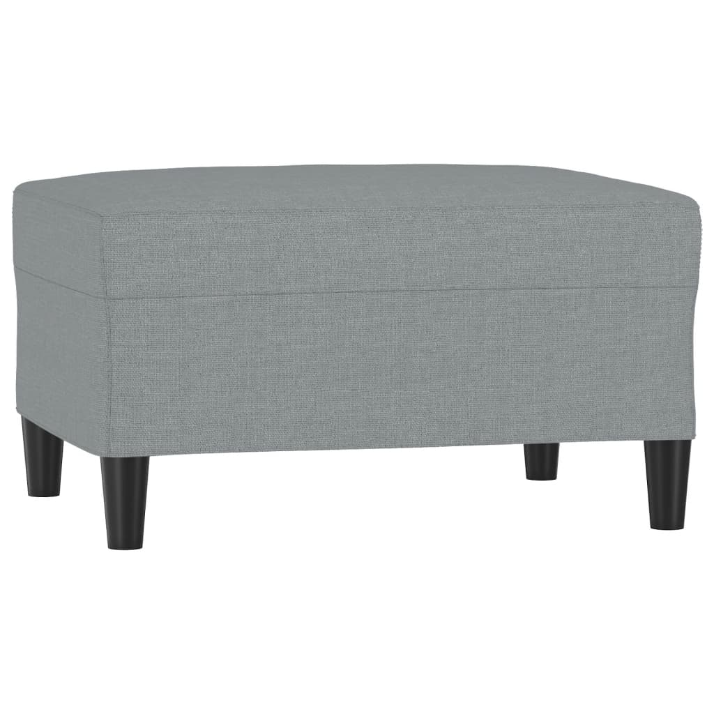 Repose-pied Gris clair 70x55x41 cm Tissu - XIOS