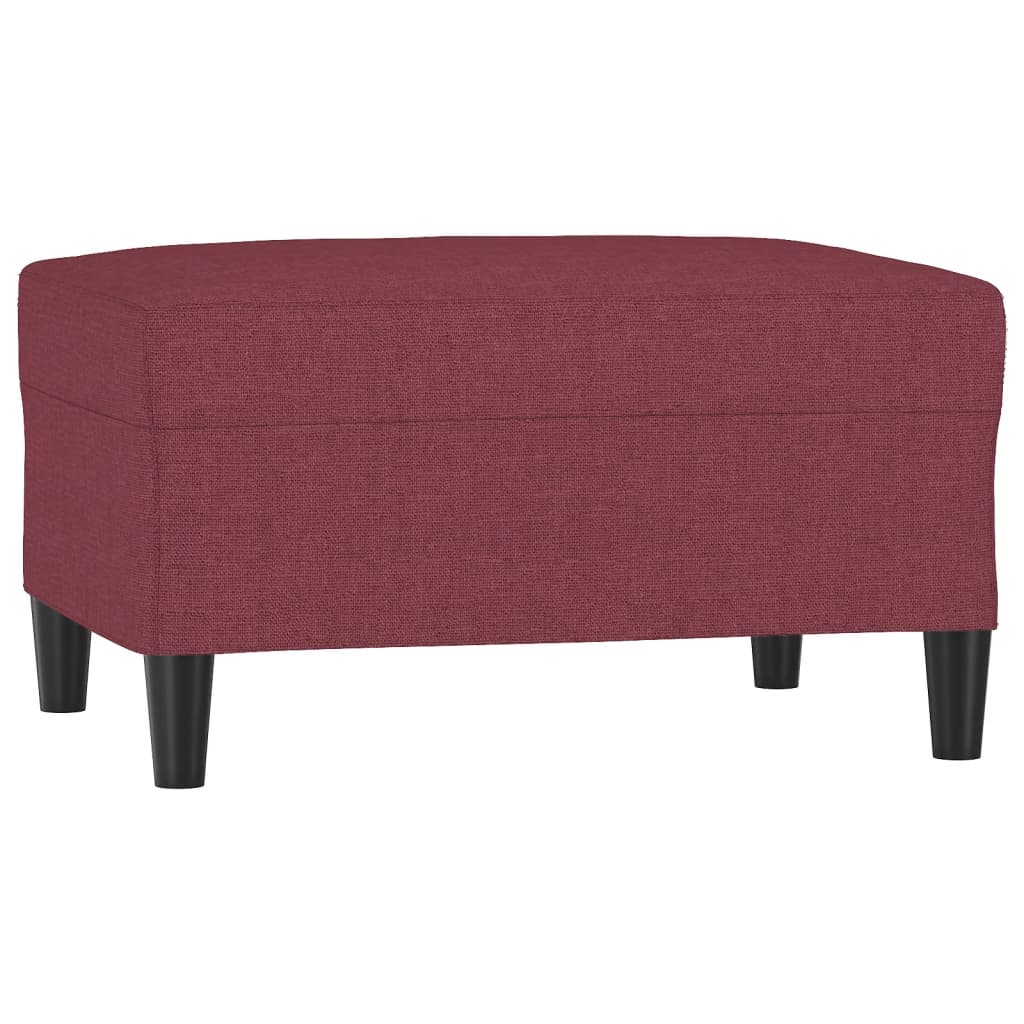 Repose-pied Rouge bordeaux 70x55x41 cm Tissu - XIOS