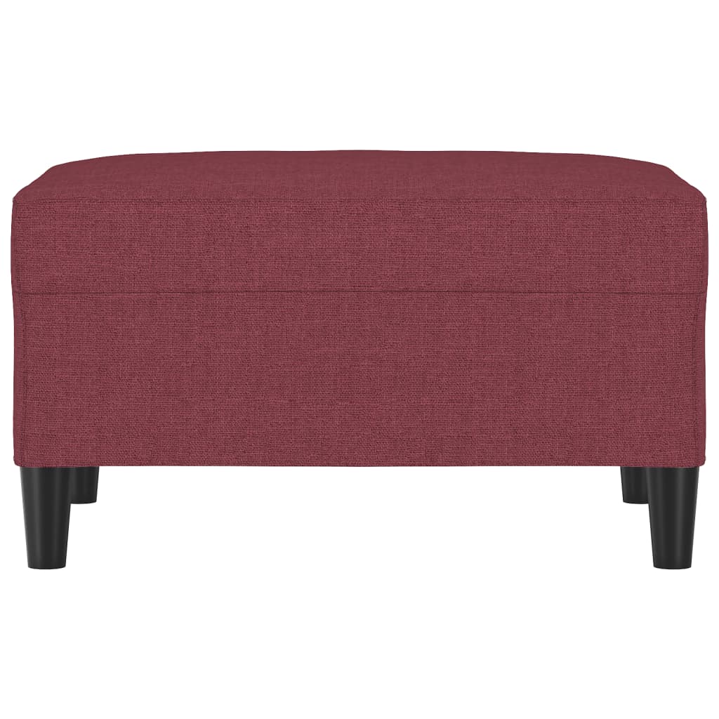 Repose-pied Rouge bordeaux 70x55x41 cm Tissu - XIOS