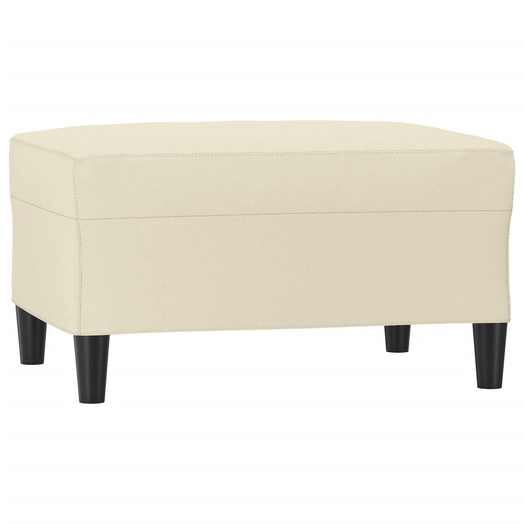 Repose-pied Crème 70x55x41 cm Similicuir - XIOS