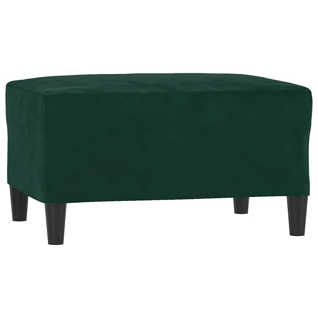 Repose-pied Vert foncé 70x55x41 cm Velours - XIOS