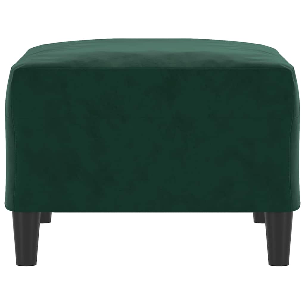 Repose-pied Vert foncé 70x55x41 cm Velours - XIOS