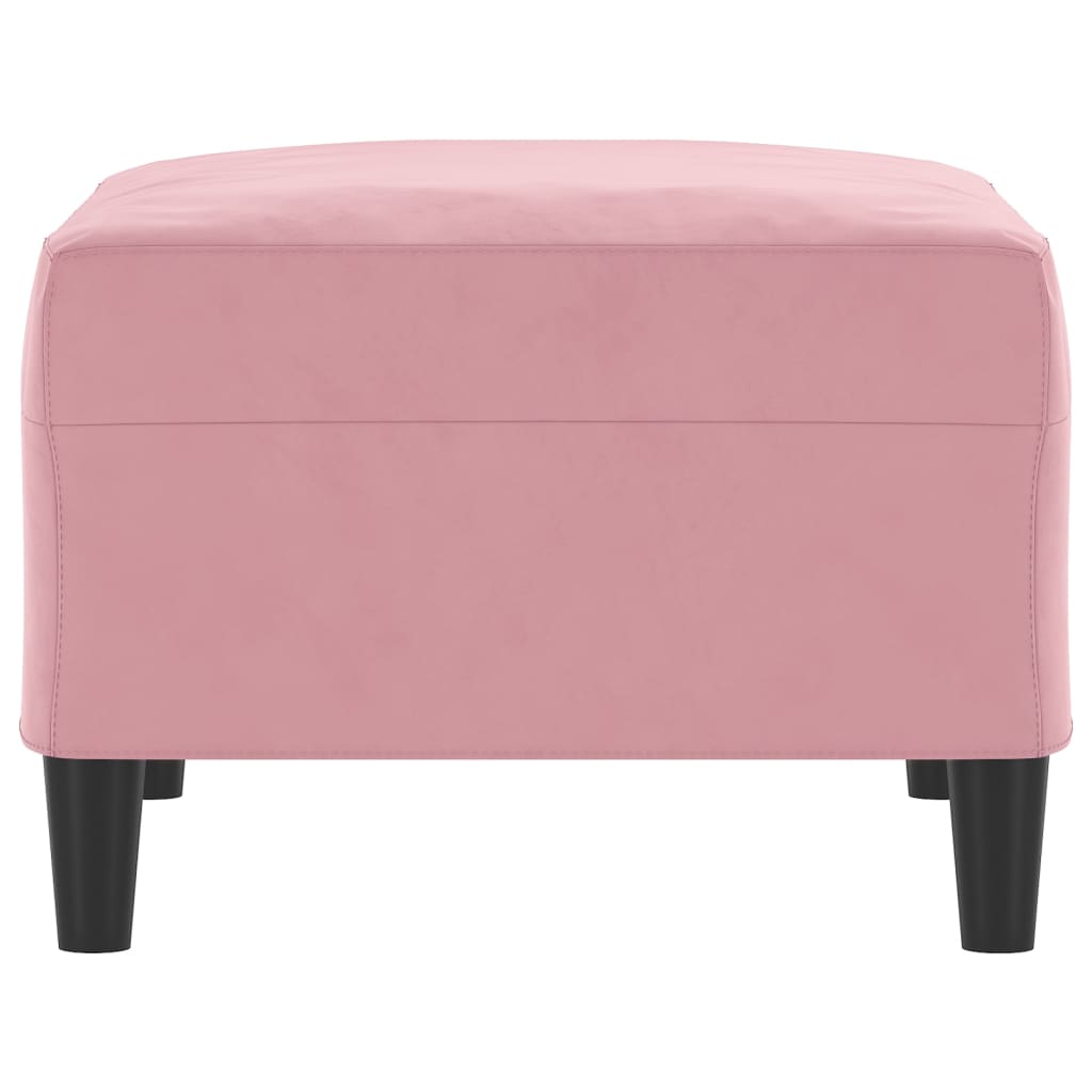 Repose-pied Rose 70x55x41 cm Velours - XIOS