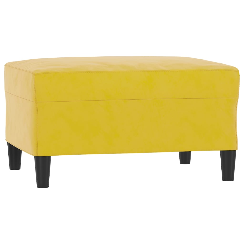Repose-pied Jaune 70x55x41 cm Velours - XIOS