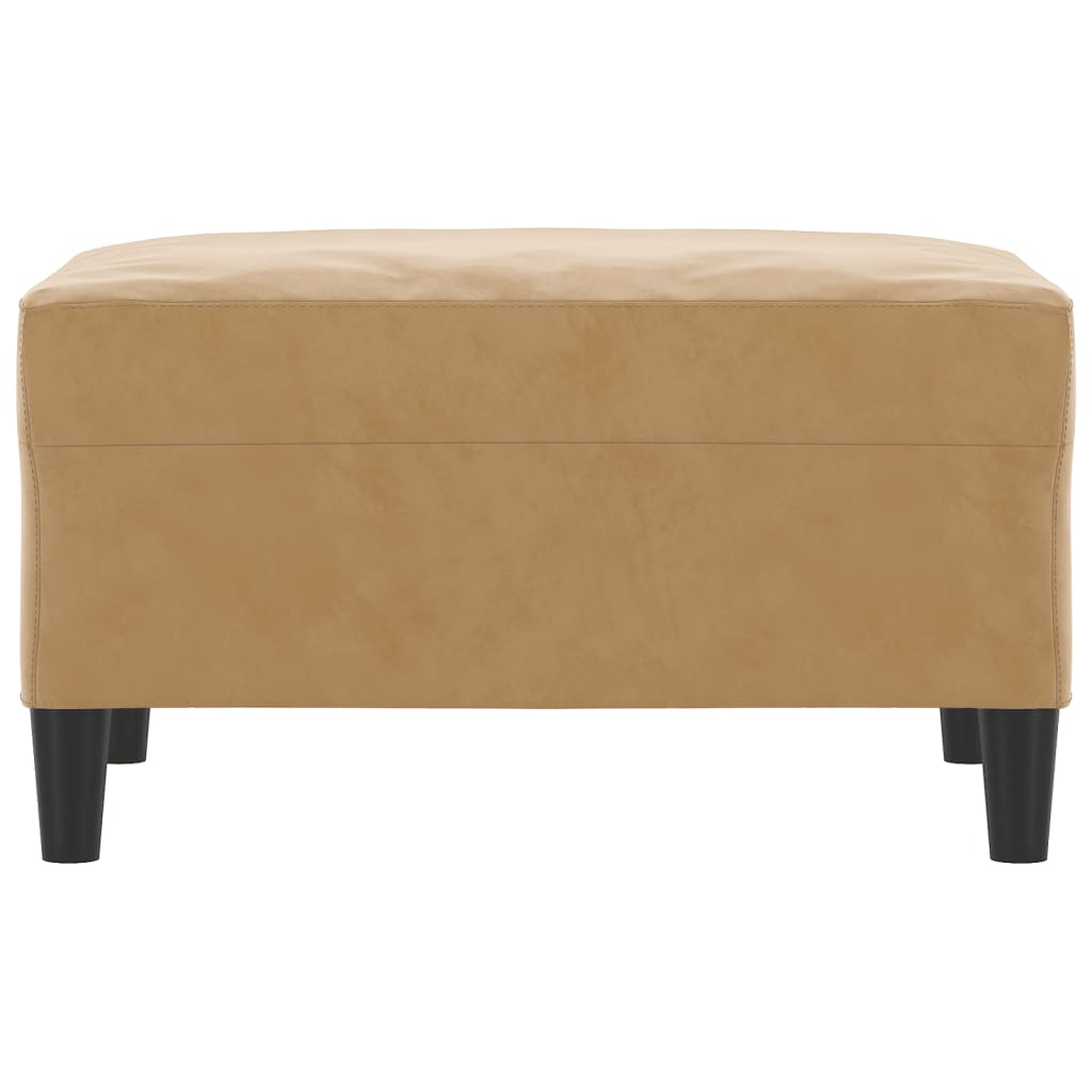 Repose-pied Marron 70x55x41 cm Velours - XIOS